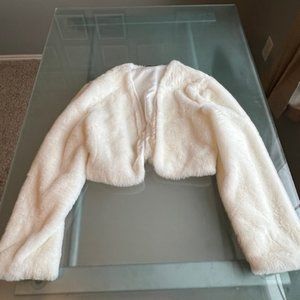 Faux Fur White Jacket